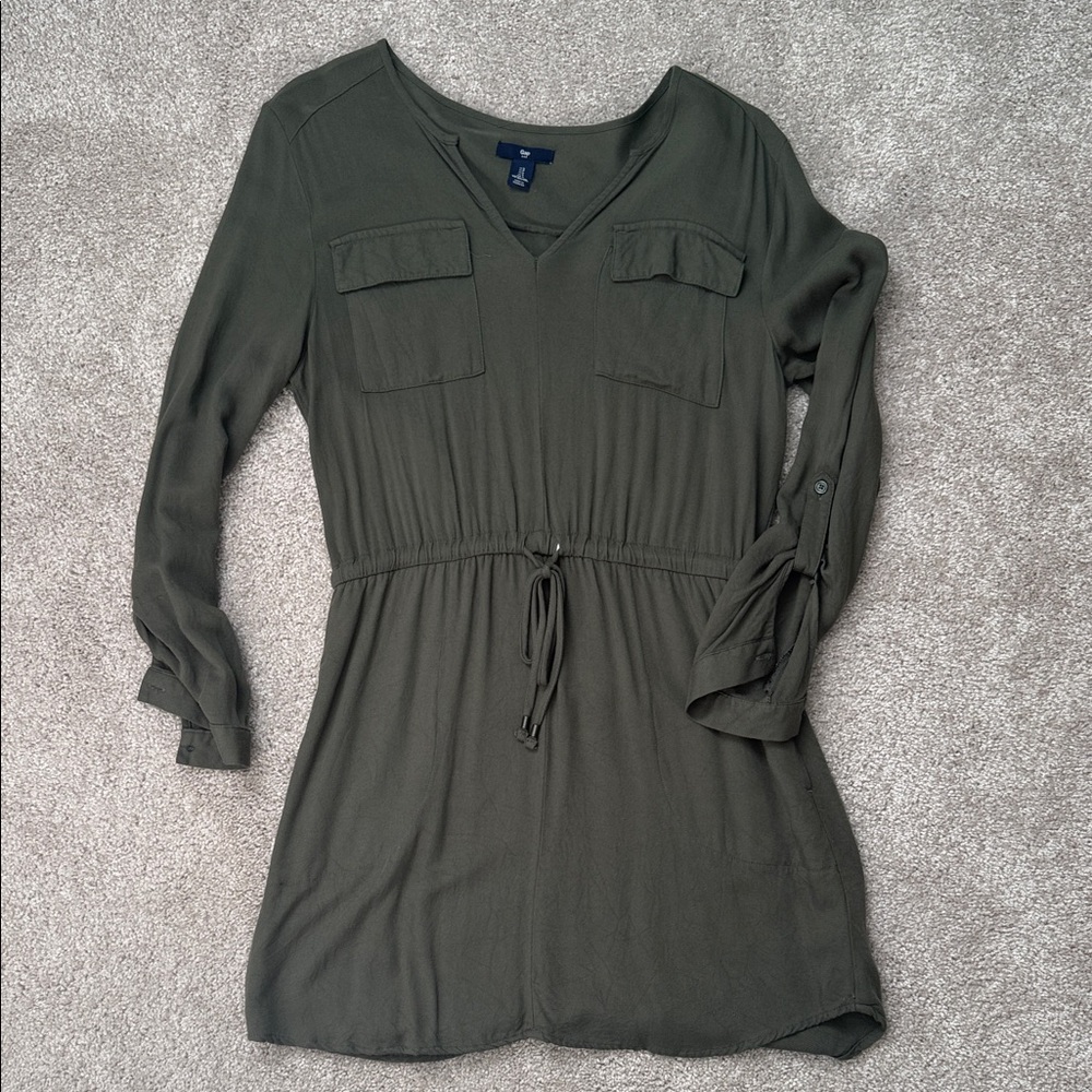 GAP Olive Green Mini Dress